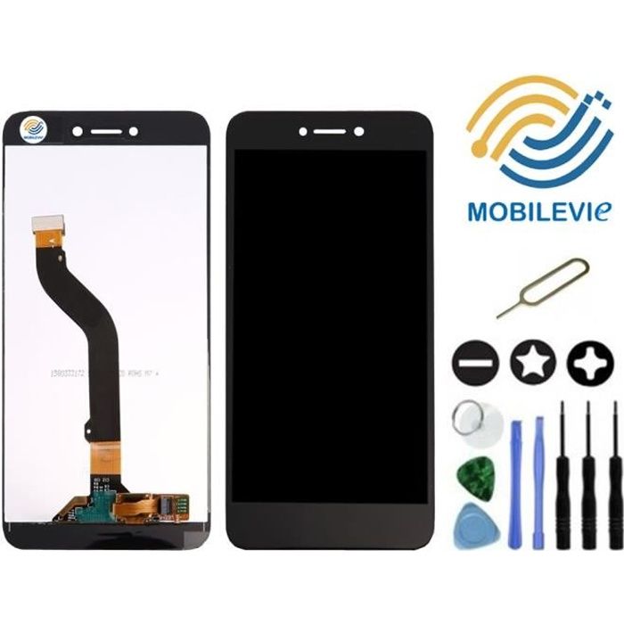 ECRAN VITRE TACTILE + LCD ORIGINAL PRET-A-MONTER POUR HUAWEI HONOR 8 LITE NOIR + OUTILS + FILM + EXPÉDITION SOUS 24H