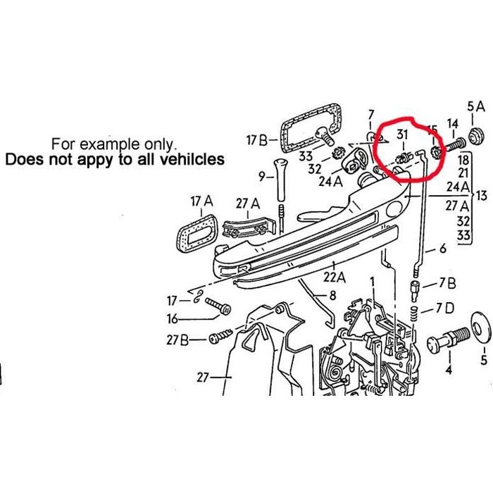 10 Clips Connecteurs Tige AUDI Serrure Portière - Pour Portes Avant Et Arrière
