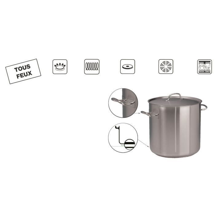 Casserole inox bain marie