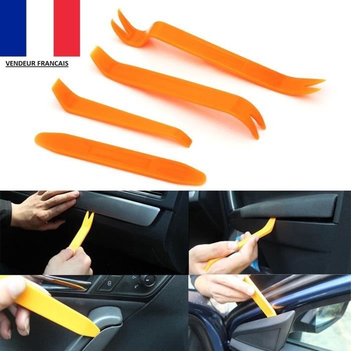 Metal Voiture Removal Pry Tool Kit Garniture Porte Clip panneau Dash Audio Radio Intérieur DS