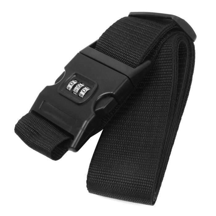 HT Réglable Extérieure Voyage Bagages Emballage Ceinture Suitcase Box Strap Bagages Sangle de Sécurité Avec Co.... - HTVSO827AA18838