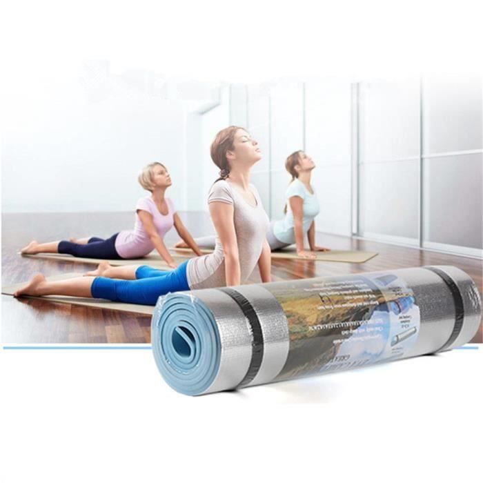 Aluminium Film étanche à l'humidité Tapis de yoga entraînement Pad exercice Gym Fitness Pilates B03EEE