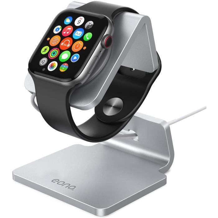 Eono by Amazon - Support pour Apple Watch, Stations de Charge : Portable Support Recharge Dock pour Apple Watch Series Se 6, 5, 4, 3