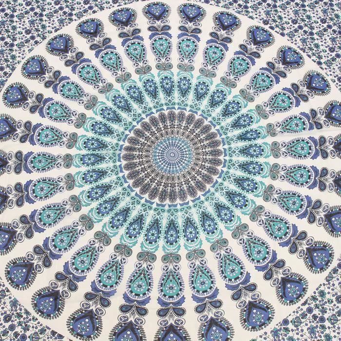 Tenture Murale Tapisserie Mandala Bohémienne Style Hippie Couvre-Lit Drap De Plage TYPE C Bo08765