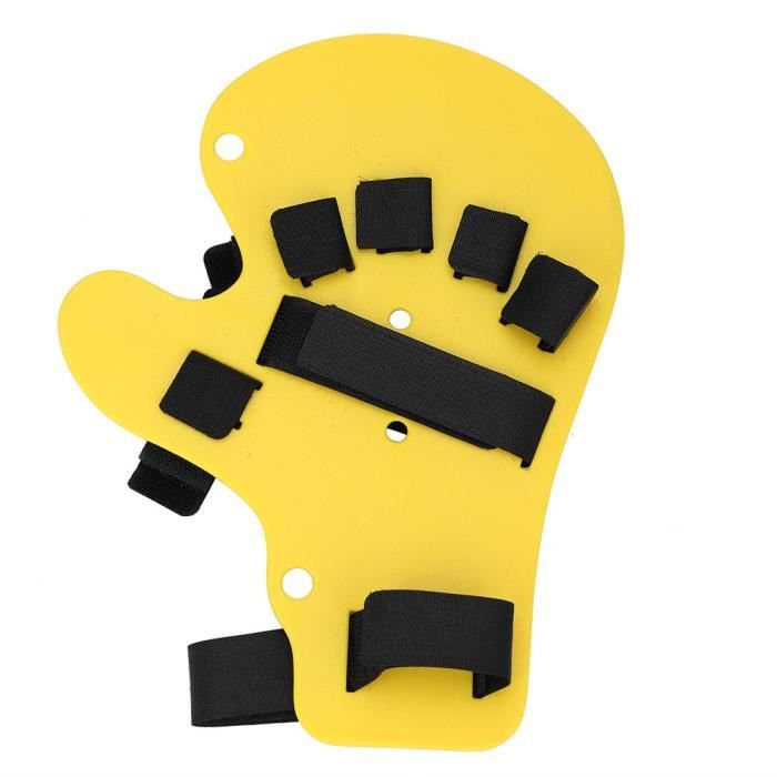 Zerodis support d'entraînement de main Orthèses de doigt Support de formation d'attelle de main de type étendu de course de