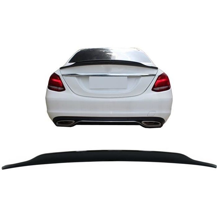 Aileron coffre pour Mercedes C W205 2014-2020 Dynamique Sport Look Noir brillant