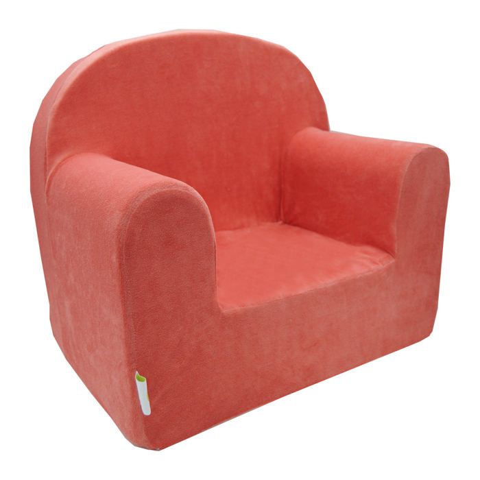 Babycalin Fauteuil classic déhoussable - Velours 100 polyester dessous 100 polyester contrecolle PU - Terracotta