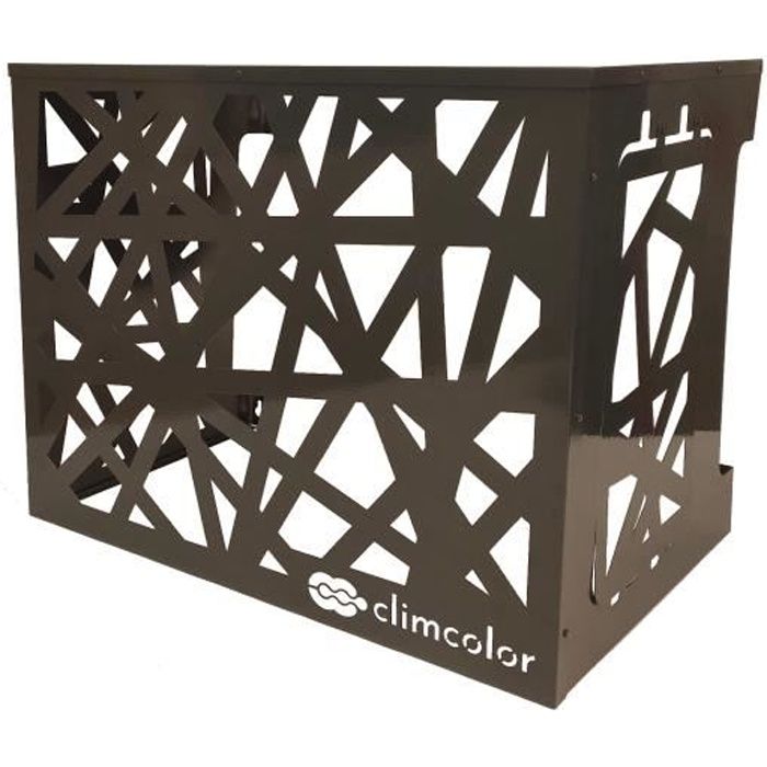 CLIMCOLOR Cache climatisation design - COCON Gris Anthracite taille XL [95x75x50cm]