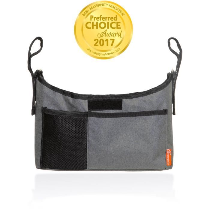 DREAMBABY® ORGANISATEUR DE POUSSETTE/ LANDAU ON-THE-GO - GRIS DENIN