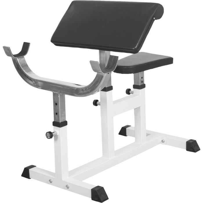 Gorilla Sports Banc de musculation curl pour entrainer les biceps GS007
