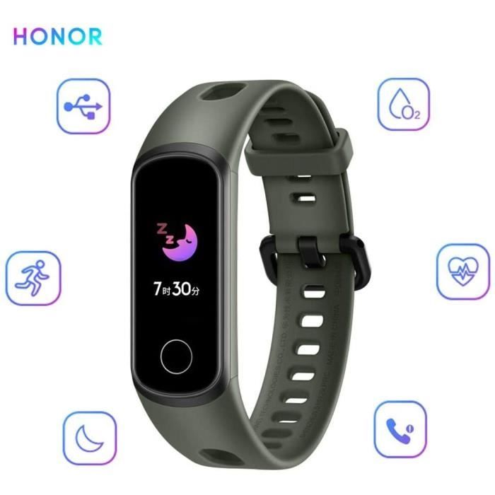 HONOR Band 5i Montres Connectée Activity Tracker 0.96- Écran AMOLED couleur - Vert