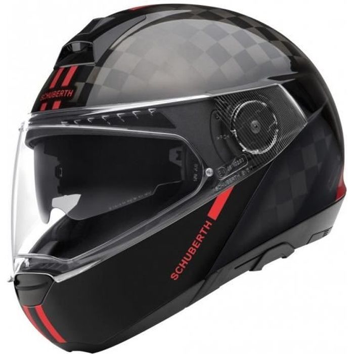 SCHUBERTH C4 PRO CARBON FUSION CASQUE MODULABLE ROUGE M