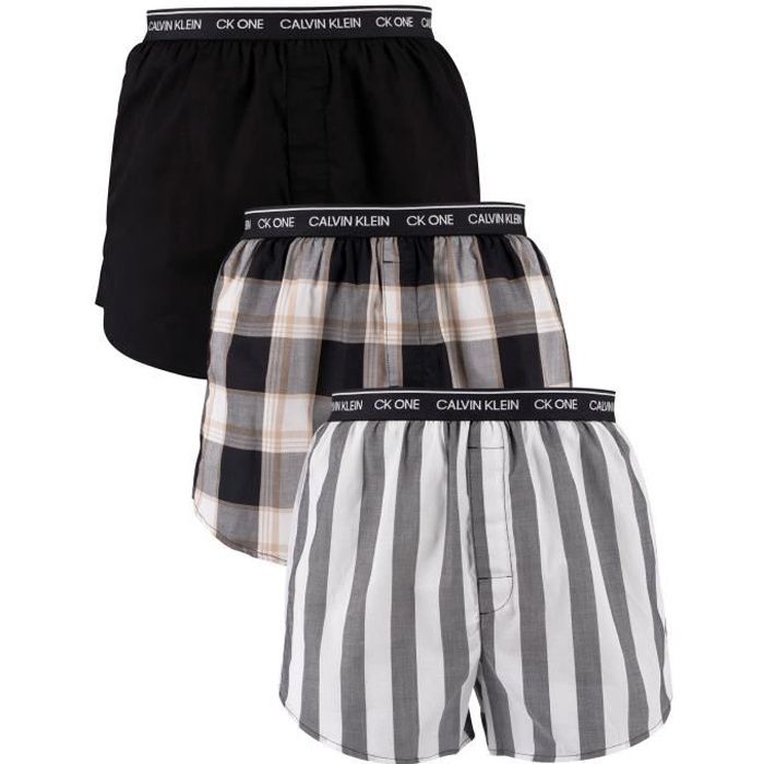 Calvin Klein Pour des hommes Lot de 3 boxers slim fit, Multicolore