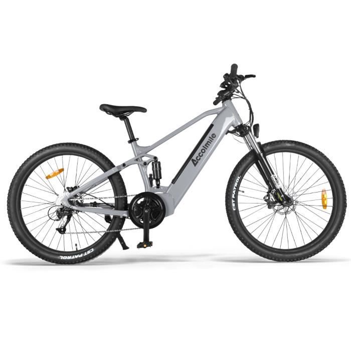 ACCOLMILE Vélo à assistance électrique GRIS 48V 750W 27,5inch avec la batterie