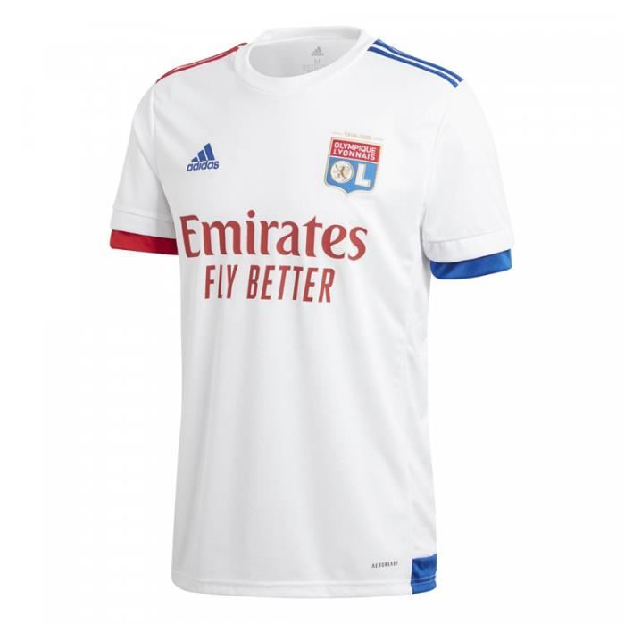 Maillot Olympique Lyonnais - 2020-2021 Maillot de Football Home Jersey - Blanc