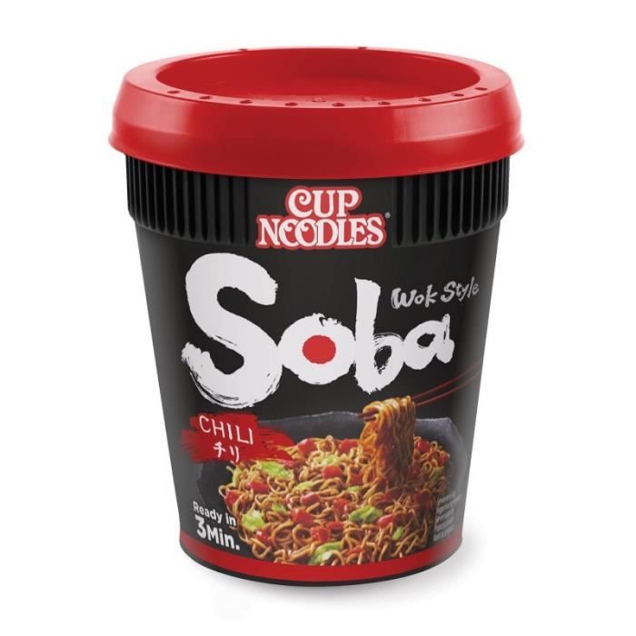 NISSIN - Soba Cup Chili 92G - Lot De 4