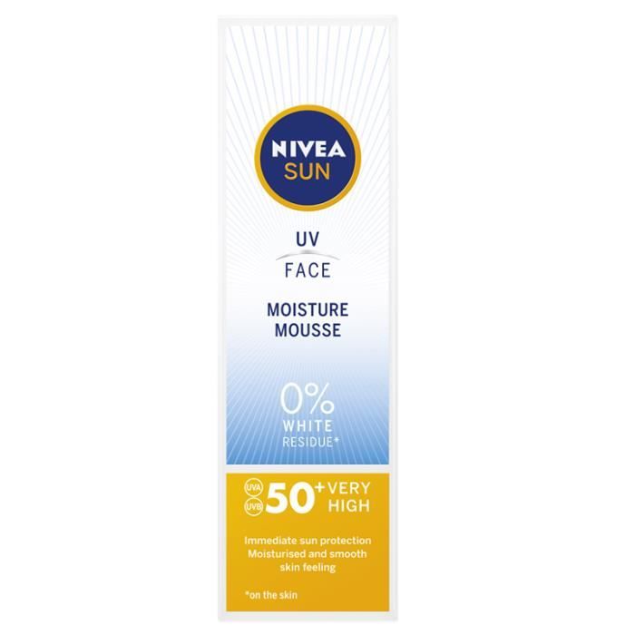 Nivea Sun UV Face à l'humidité Mousse SPF 50+ 75ml GEL DE DOUCHE - GEL DE BAIN - CREME DE DOUCHE - CREME DE BAIN