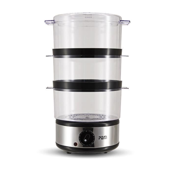 Cuiseur vapeur 3 étages 6L avec minuterie