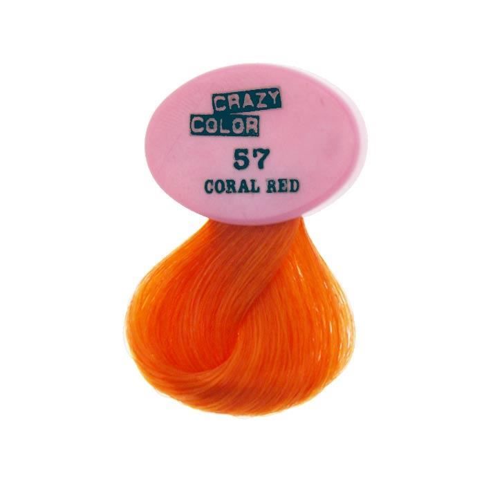 Crazy Color by Renbow - Coloration semi-permanente 57 - Coral Red - 100ml