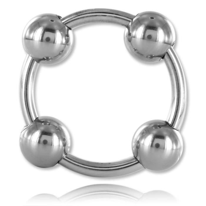 ROUGECUIR - Anneau de gland 4 boules - diamètre 32 mm
