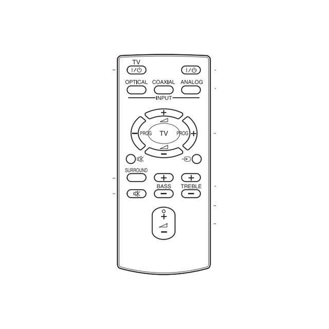 Sony RM-ANU160 Télécommande pour Sony HT-CT60, HT-CT60BT