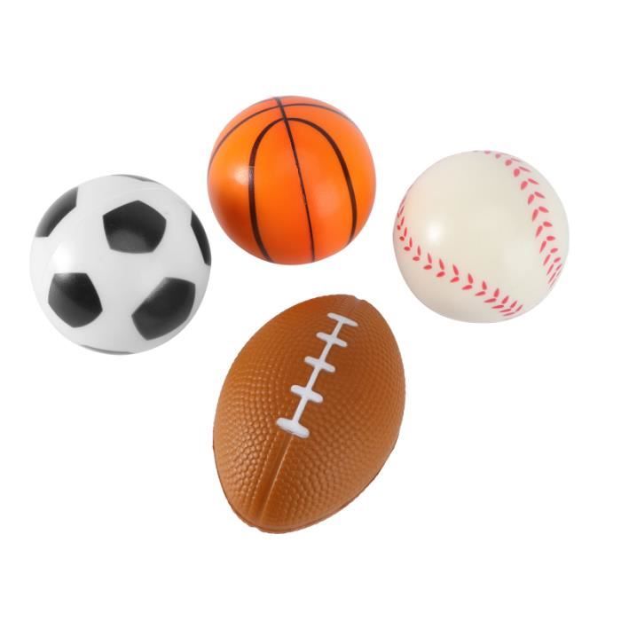 4pcs mini balles de sport anti-stress favorisent les jouets pour enfants soulagement du stress parti (1pc de MINI CAGE - MINI BUT