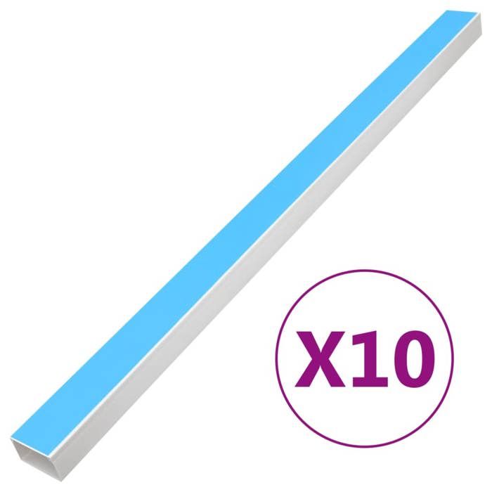 Vidaxl Goulotte de câble auto-adhésive 150x50 mm