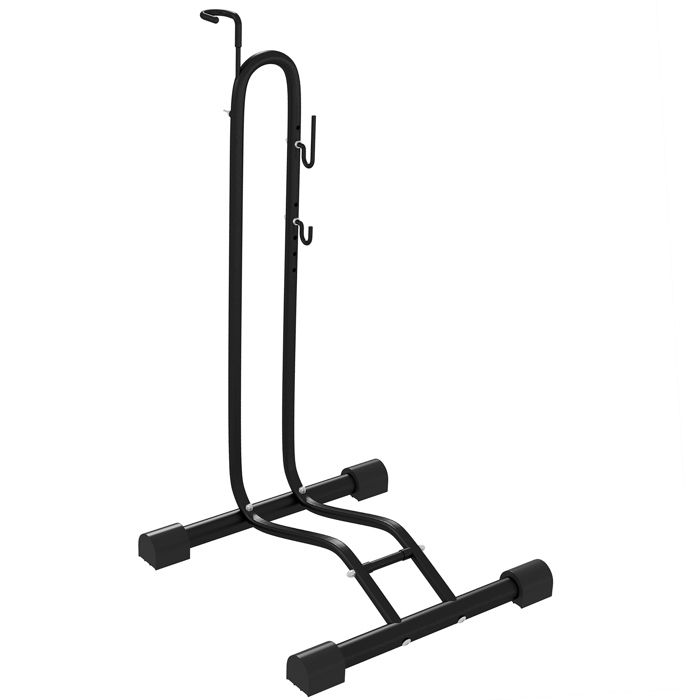 Porte-vélo autoportant - SPORTNOW - idéal pour votre garage, maison ou magasin de vélos - structure en métal - noir
