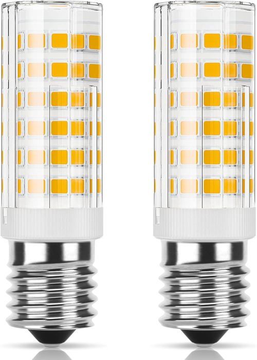 Ampoule LED E14 hotte 9W équivalent halogène 50W 550LM Blanc chaud 3000K Petite vis Edison Non dimmable 2 pièces