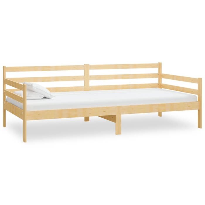 SOLDES dAutomneLit de repos/Canapé de jour Simple - 1 Personne - bois de pin massif 90x200 cm - HOMEFR2789