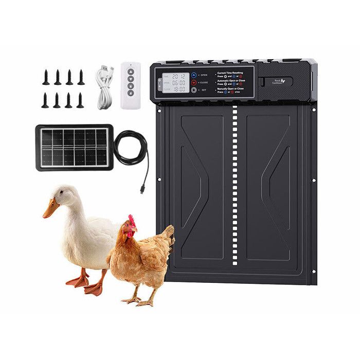 Meilleurs prix pour Trappe automatique pour poulailler solaire et télécommandée