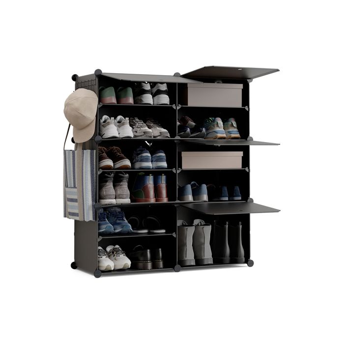 Range-chaussures Modulaire Cube C6 Noir