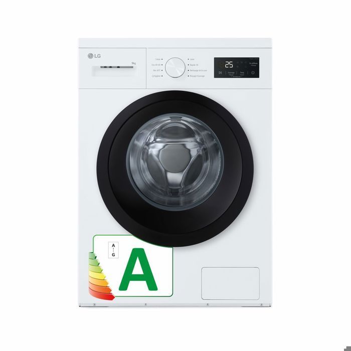 Machine à laver - LG - F4A1009NWK.ABWQCES - 9 kg - 1300 rpm - Chargement frontal - Lg