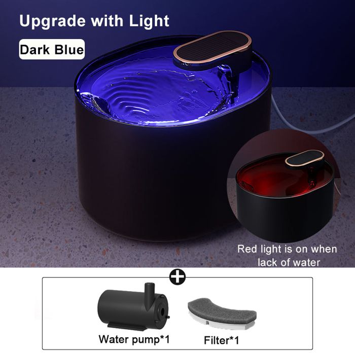 Fontaine à eau intelligente pour chat - Phoesky - 3L - Filtration en boucle automatique - Arrêt automatique