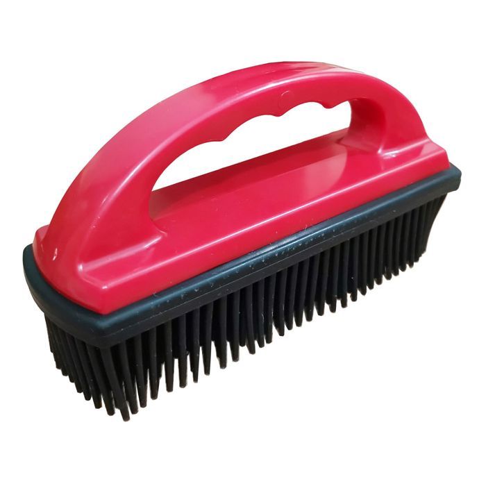 Brosse en caoutchouc pour poils danimaux - Phoesky - Silicone - Enlève peluches et débris - Nettoyage chiens et chats