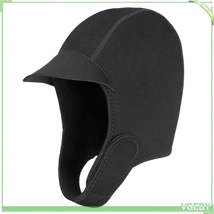 Fafeicy Chapeau de plongée en apnée Bonnet de plongée en néoprène chapeau de combinaison de plongée en jouets ressort BLEU Noir