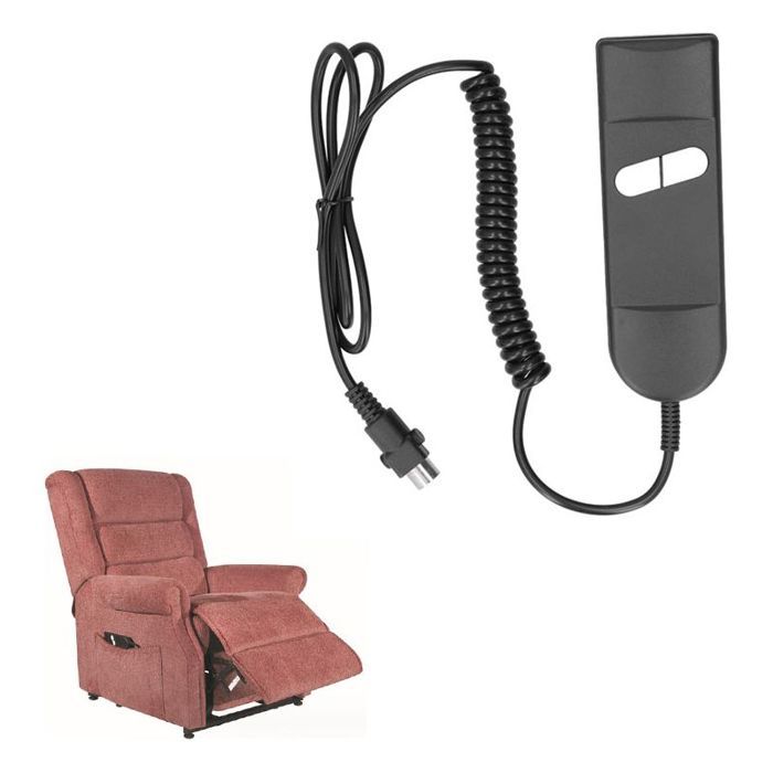 Contrôleur de canapé électrique 5 broches – Interrupteur manuel inclinable – Cordon 2m – Compatible fauteuils et lits électriques