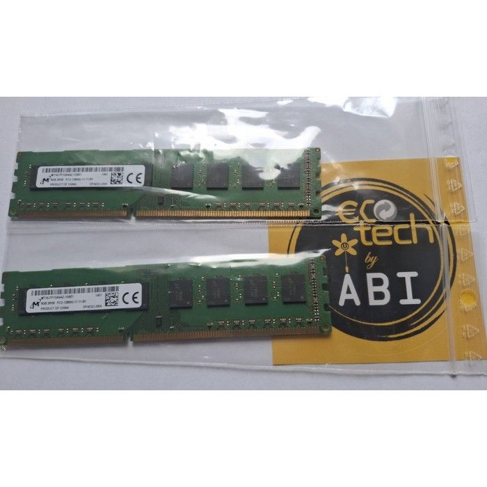 ### PROMO ### 16 Go - 2 Barrettes Mémoire RAM Micron 2 x 8Go DDR3 PC3-12800U