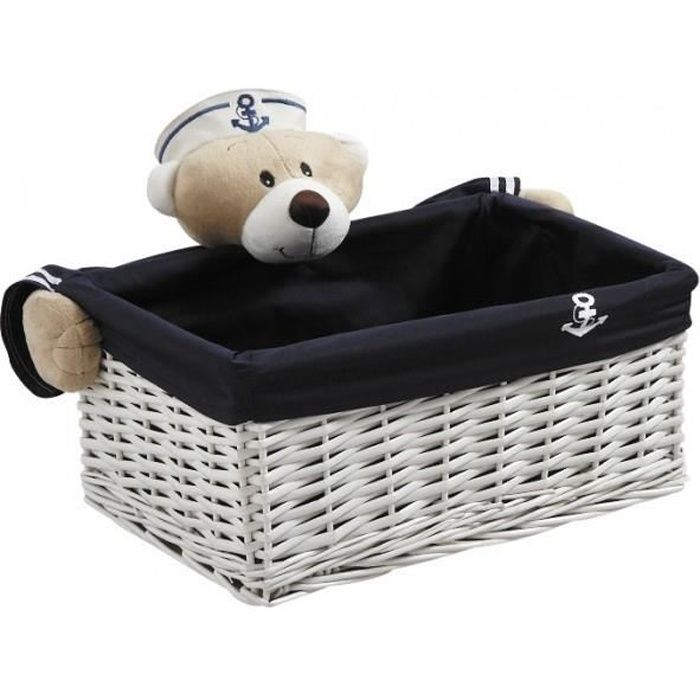Corbeille De Rangement En Osier Enfant Cdiscount Maison