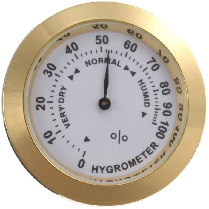 Thermomètre hygromètre analogique en laiton - pour la chambre - mesure ...