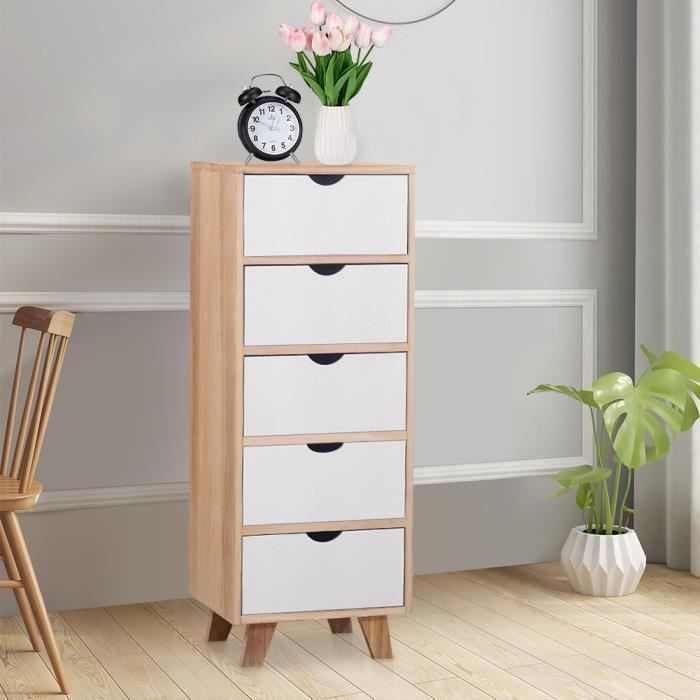 Caissons D Armoire Caisson De Rangement Pour Chambre Et Salon Avec 5 Tiroirs Achat Vente Armoire De Chambre Table De Chevet En Mdf Avec 5 Cdiscount