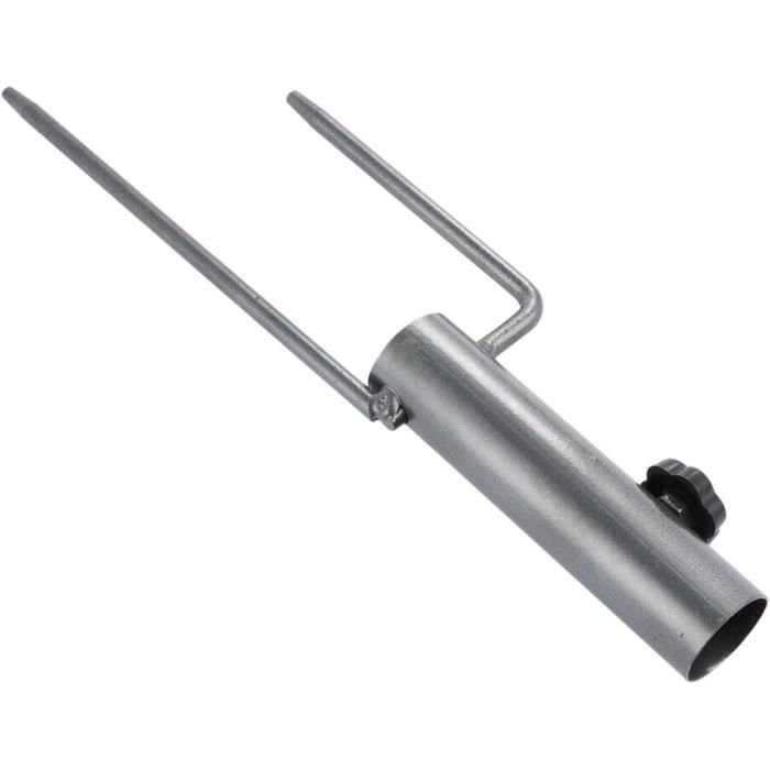 Parasol De Pêche Parapluie Base Support Réglable Patio Brolly Sol Métal