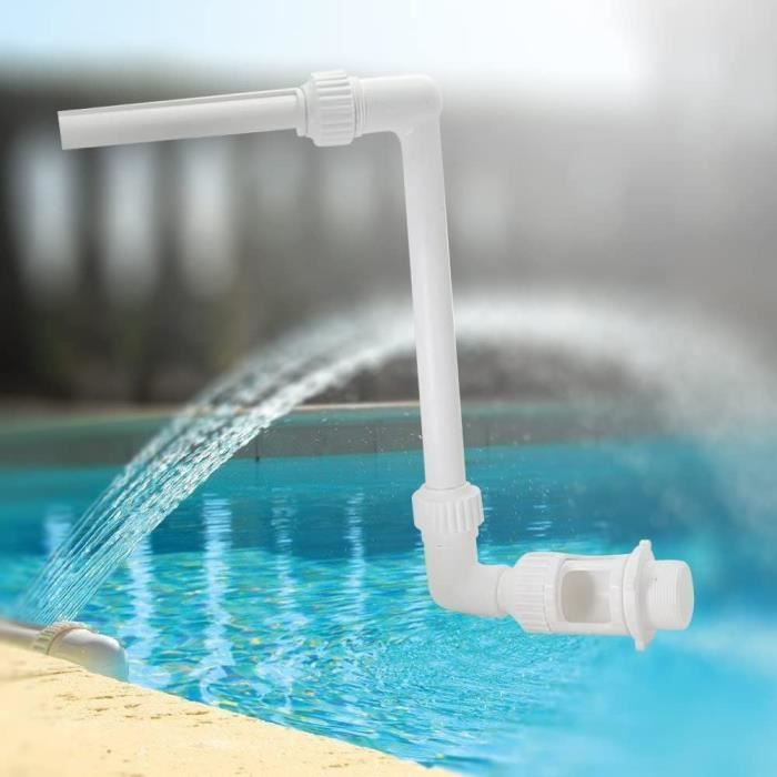 Fontaine De Piscine Réglable 360° - Double Buse, Effet Cascade, Pour Piscine Hors Sol, Bassin, Jardin