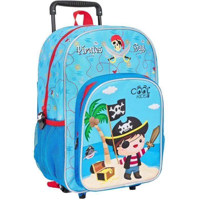 Sac A Dos Enfant Avec Roues Imprim Pirate Sac Dos Bleu Avec