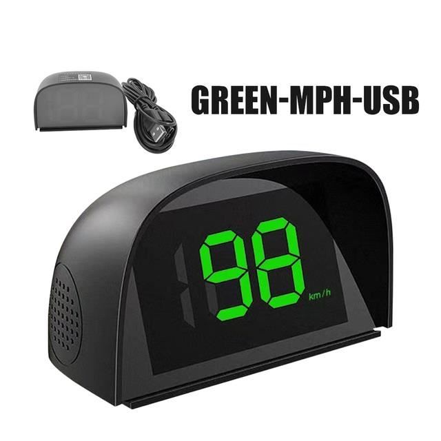 Compteur de vitesse GPS numérique pour voiture, KMH MPH HUD