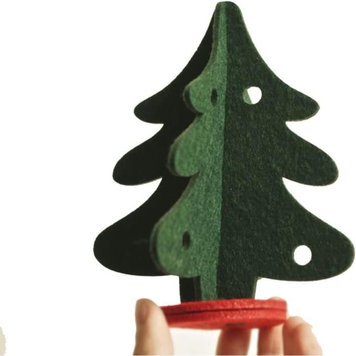 Lot De 3 Suspensions De Noël En Bois Fait Main - Forme Sapin, Déco Naturelle Et Authentique