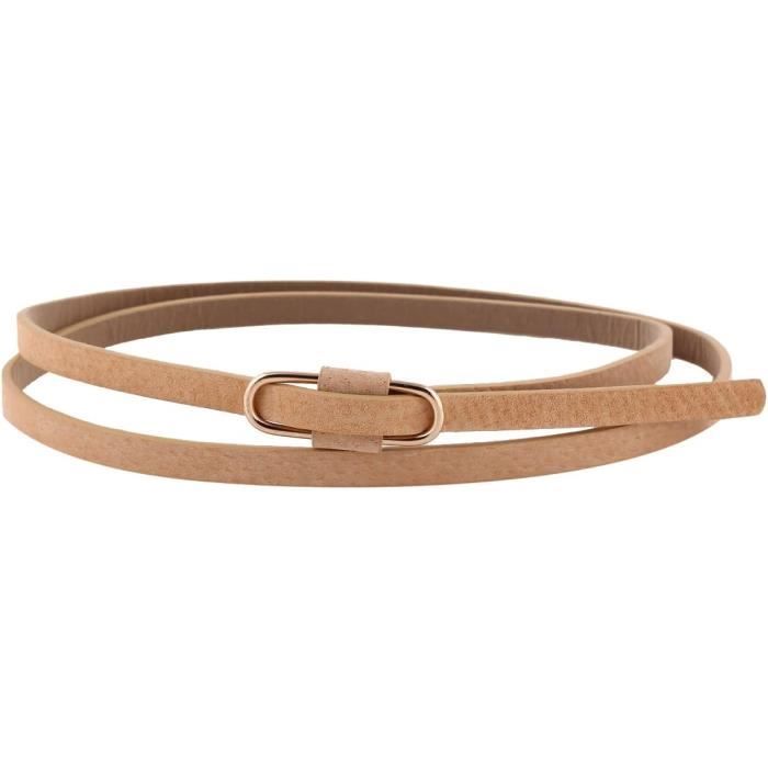 Milakoo Ceinture punk/rocker en cuir synthétique avec œillets pour
