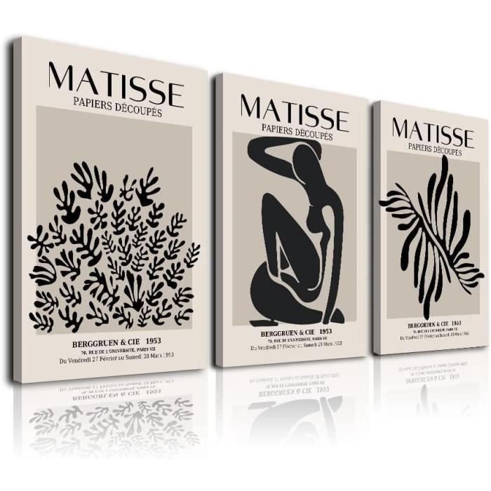 Lot De 6 Posters A3 Style Matisse - Décoration Murale Vintage Abstraite Pour Salon