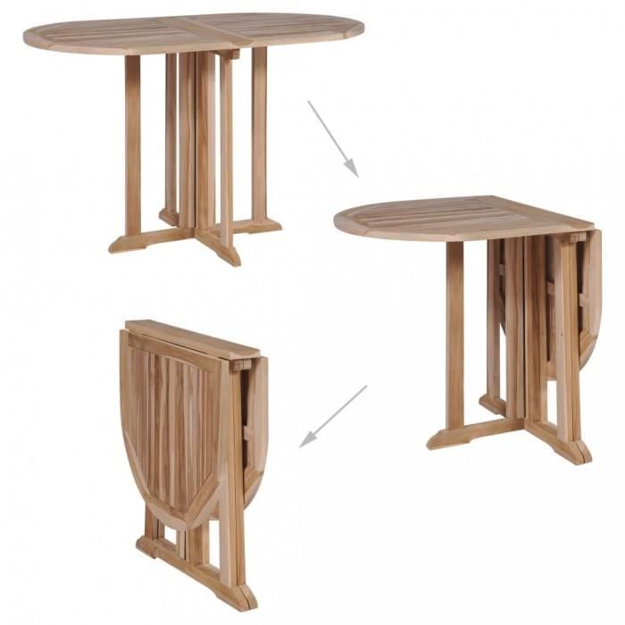 Tables D Exterieur Table De Salle A Manger Pliante Teck Massif