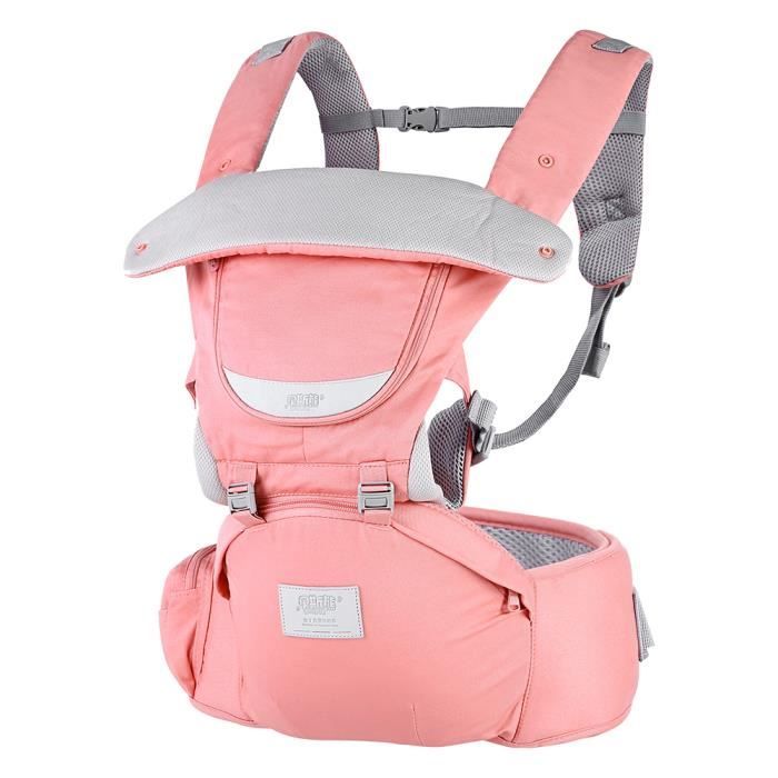Bethbear 0 36 Mois Porte Bebe 3 En 1 Siege De Hanche Reglable Nouveau Ne Rose Cdiscount Puericulture Eveil Bebe